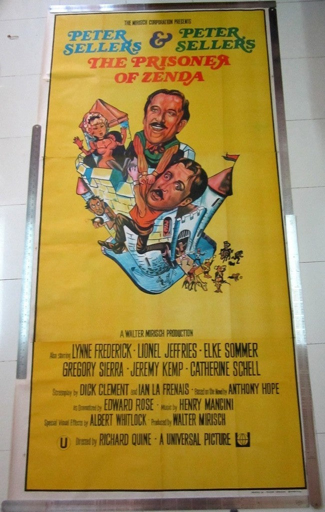 The Prisoner of Zenda 1979 Original release THREE SHEET India poster 40"x84"