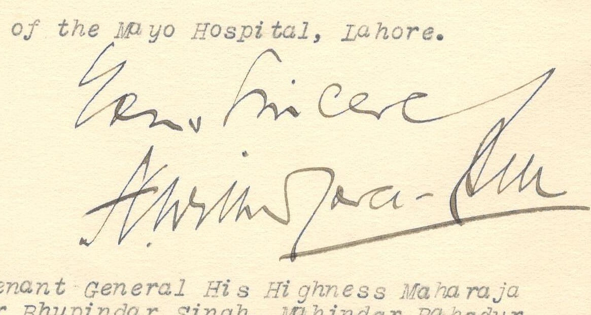 India 1935 crested letter AGENT TO THE GOVERNOR GENERAL / PANJAB STATES Lahore