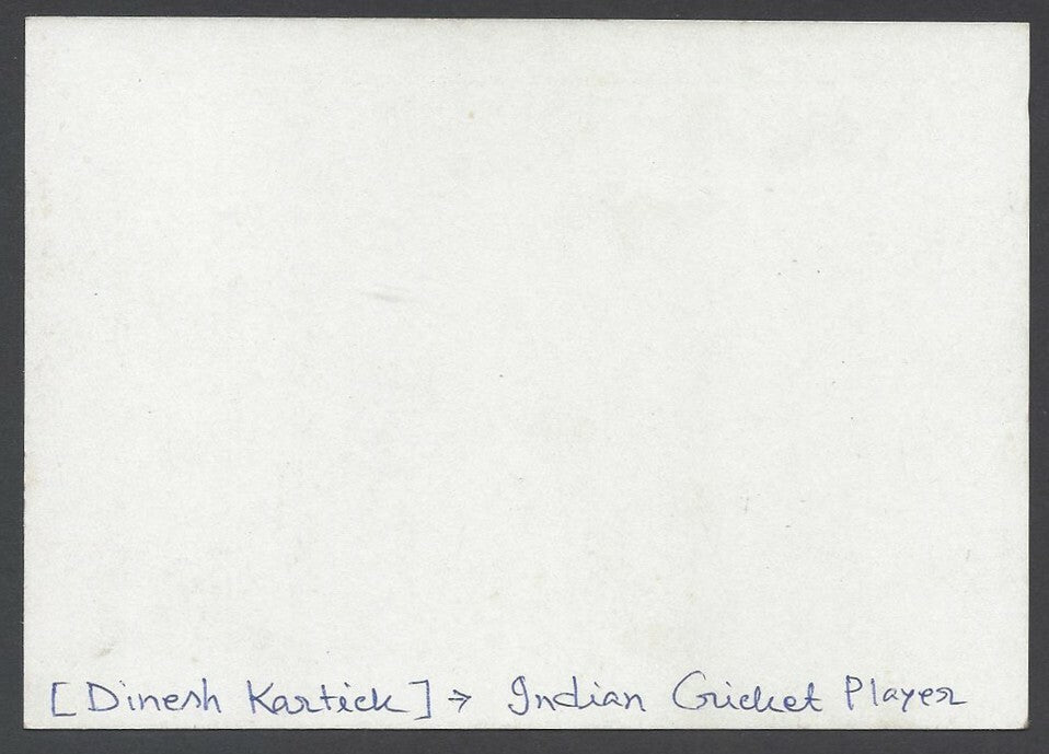 AOP India CRICKET Dinesh Kartick autograph on card