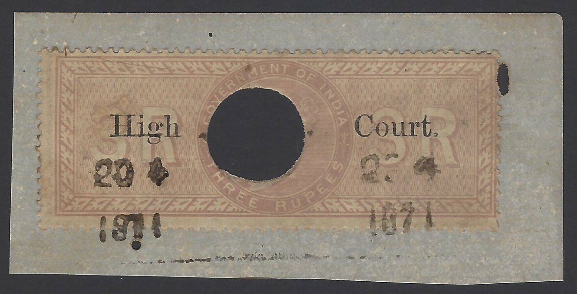 India QV 1869 High Court 3R