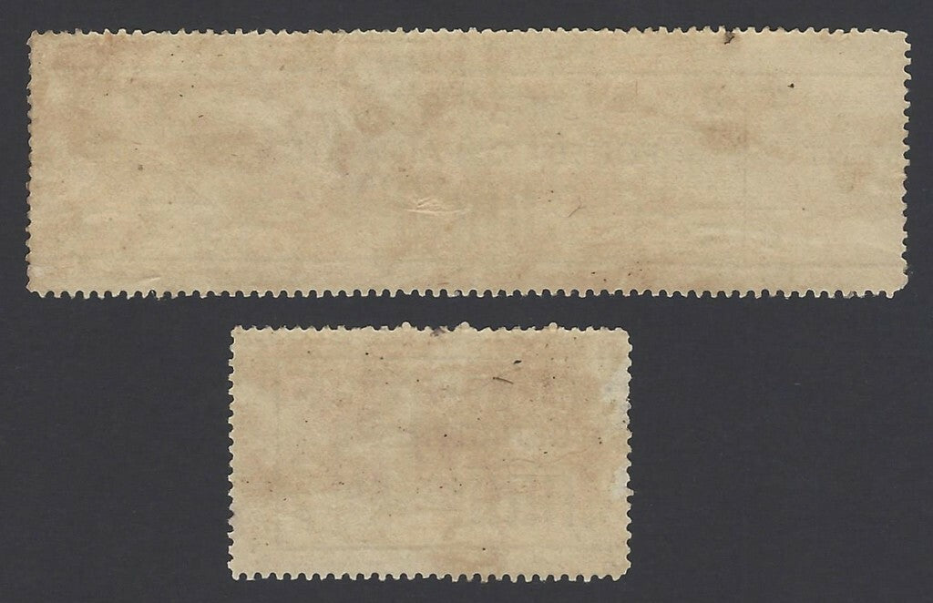 India 1891 Forest Tax 8a all 2 portion in 2 parts zaz