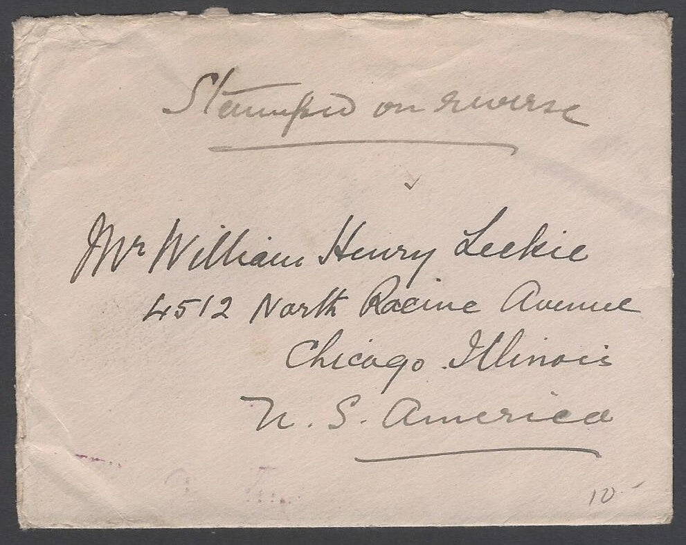 AOP India #108b (1a brown booklet pane) on cover to USA