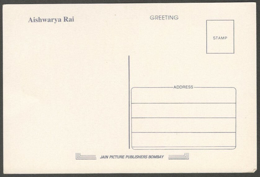 AOP India Bollywood vintage postcard AISHWARYA RAI