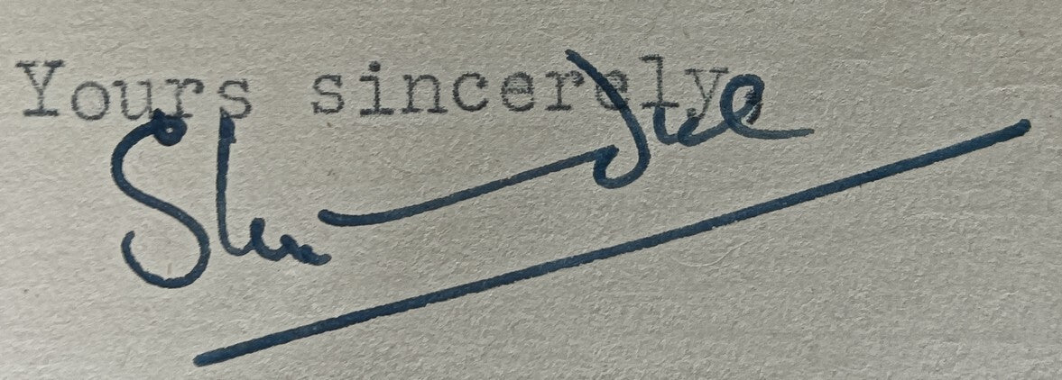 India 1943 crested letter CHIEF MINISTER / MANDI STATE signed