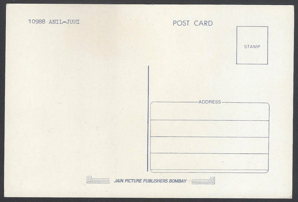 AOP India Bollywood vintage postcard - JUHI CHAWLA & ANIL KAPOOR