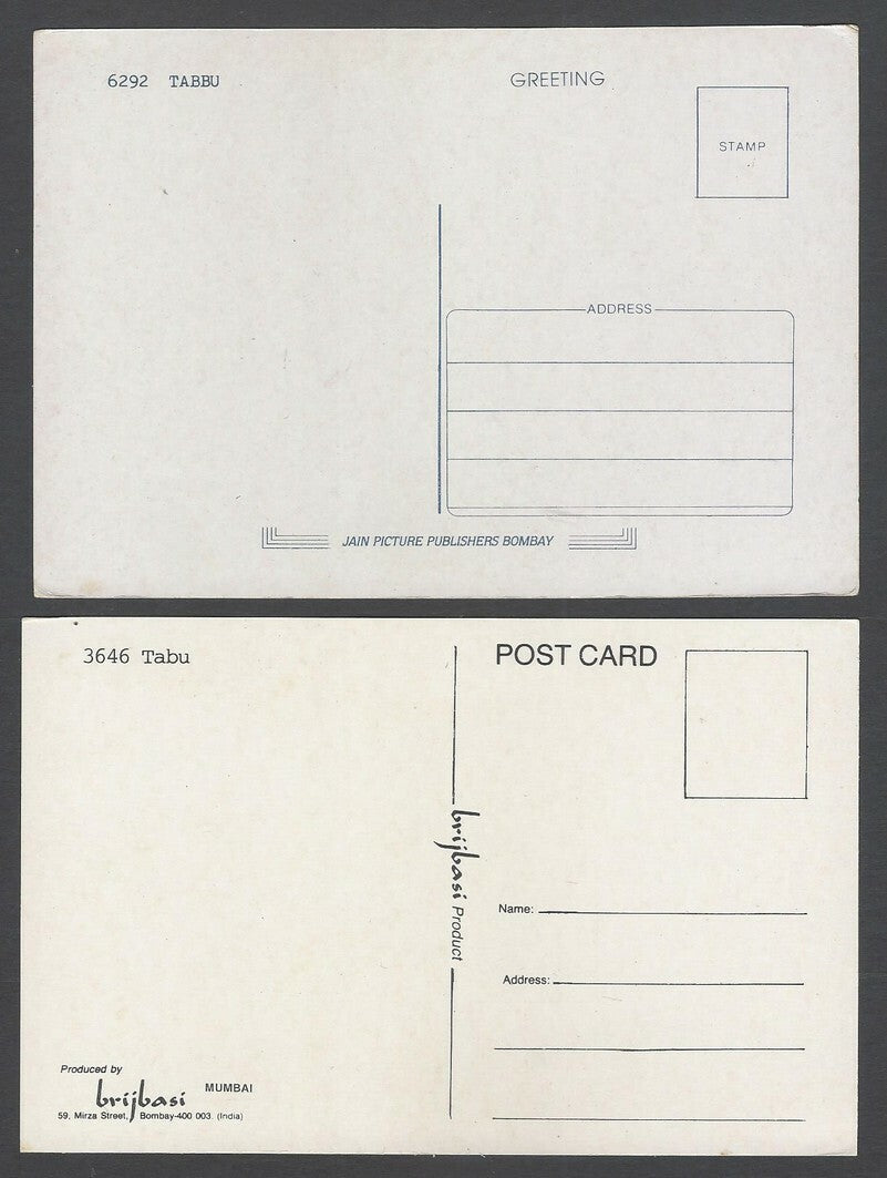 India Bollywood vintage postcards TABU (4)