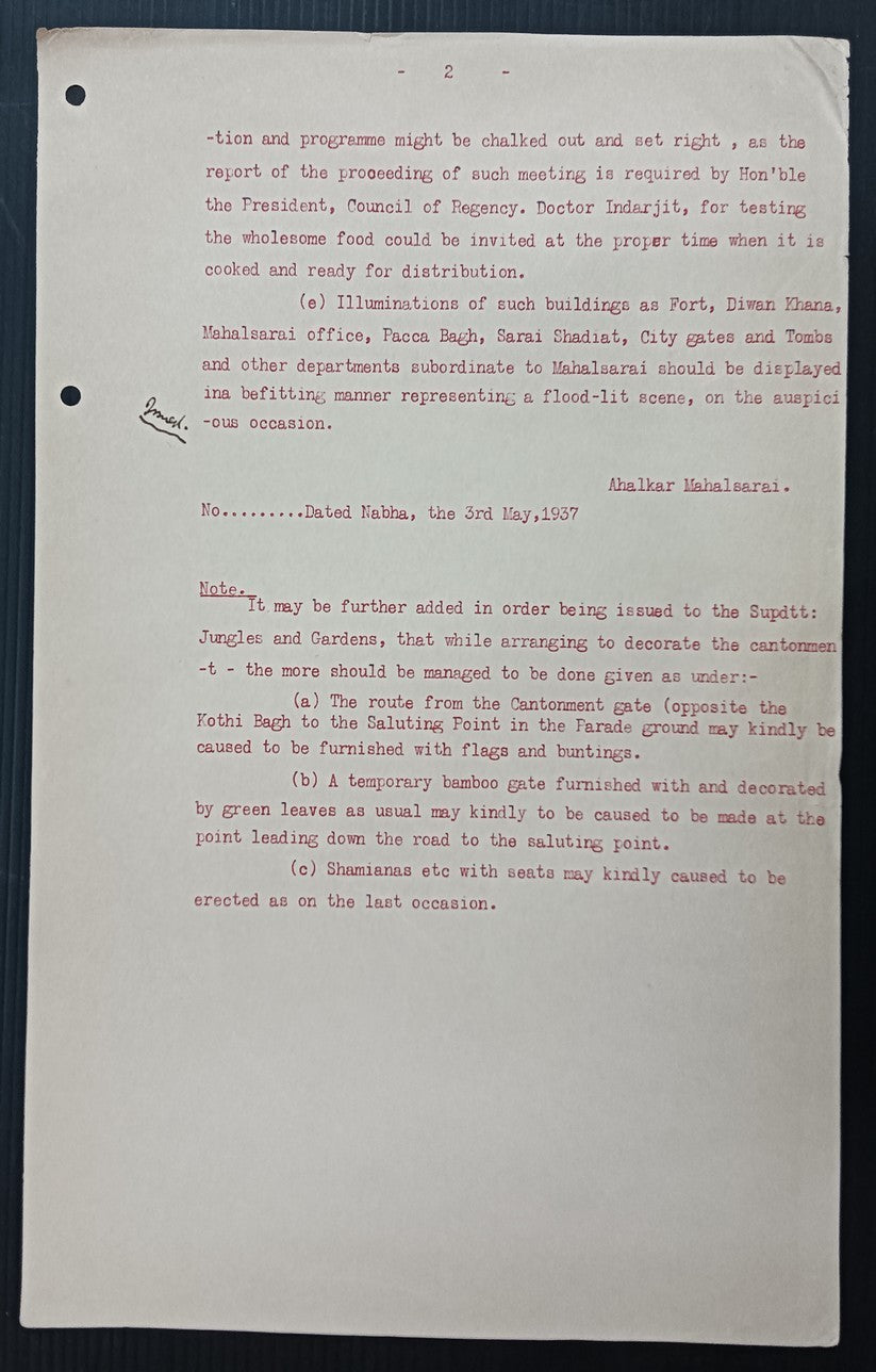 India 1935 Their Majesty's Silver Jubilee - Celebration Orders