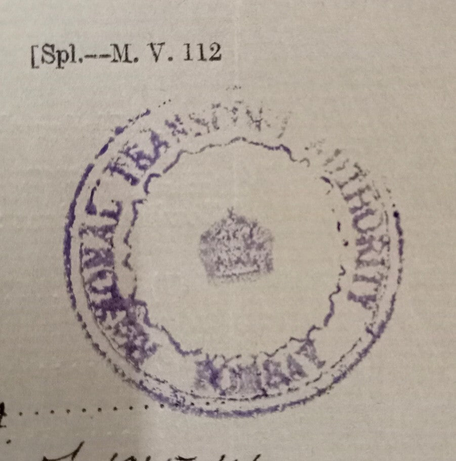 AOP India 1940 MOTOR VEHICLES ACT Temporary Permit form used 1946