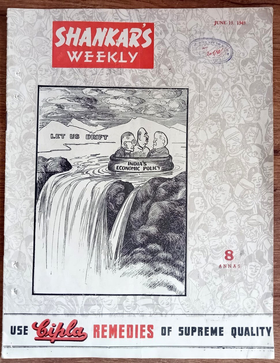 India Shankar Weekly June 19th 1949 Let Us Drift - India's Economic Policy