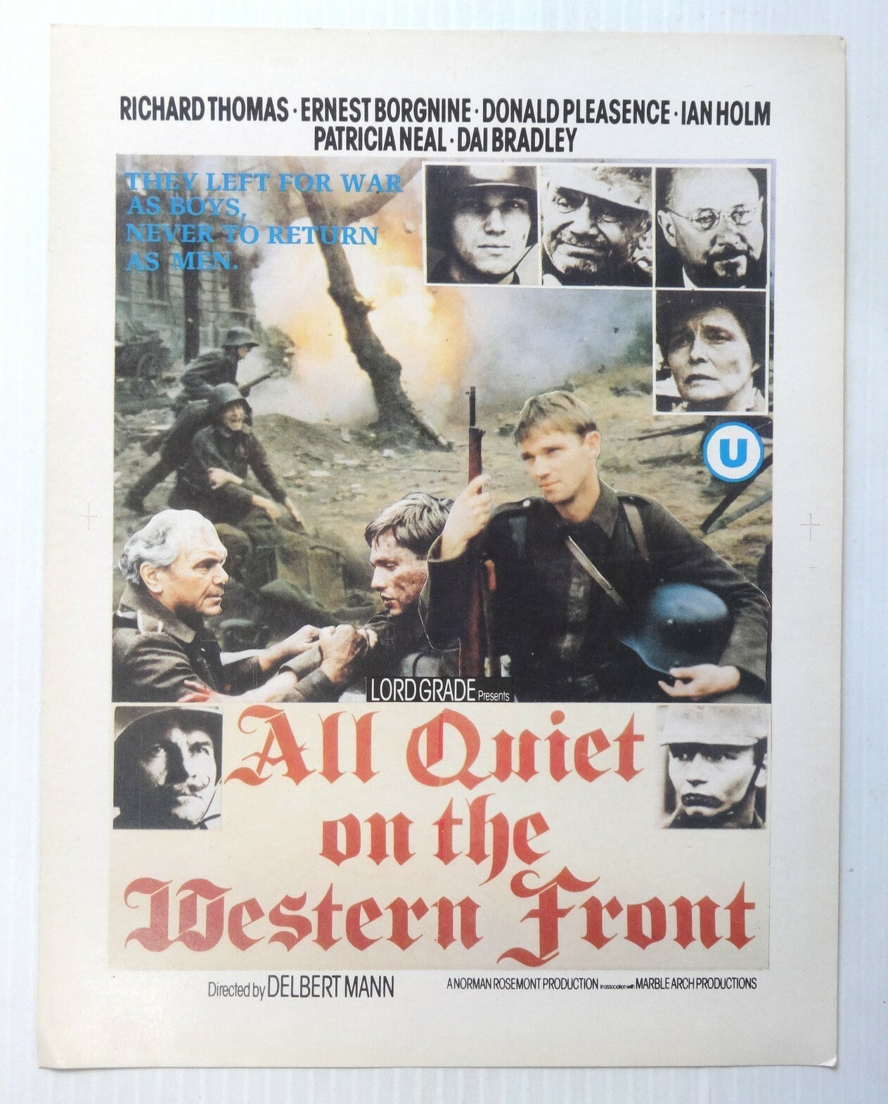 Hollywood Publicity cards for India – History movies