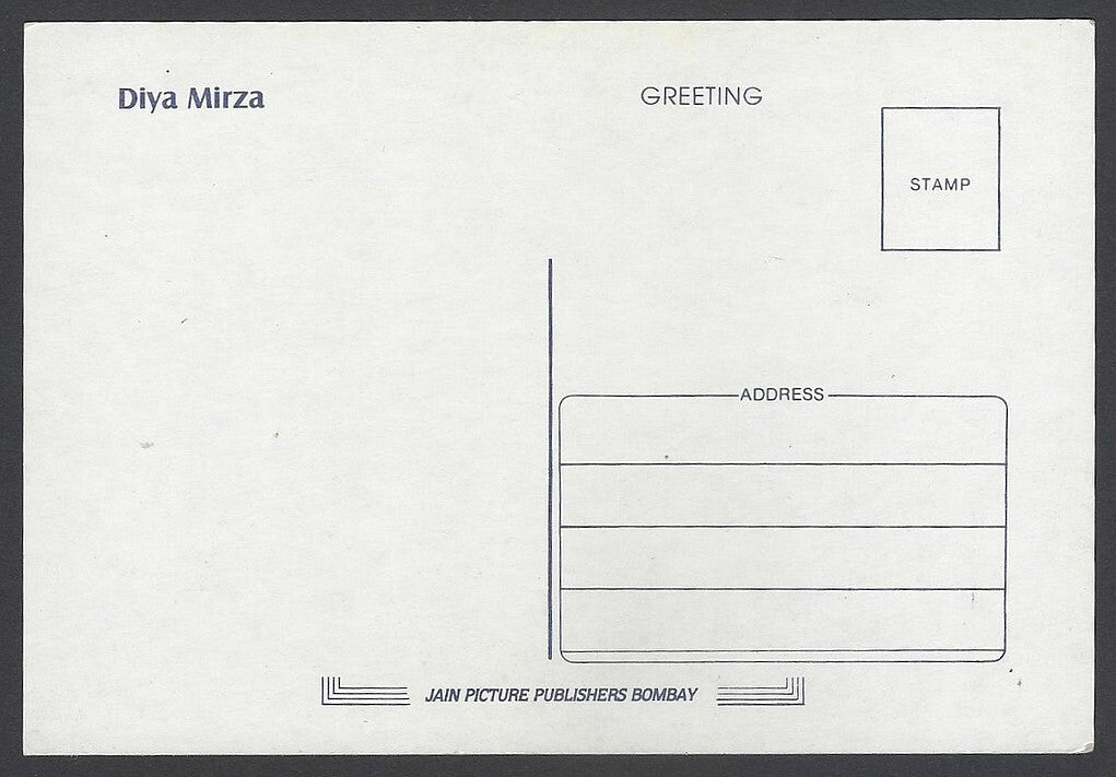 AOP India Bollywood DIA MIRZA vintage postcard