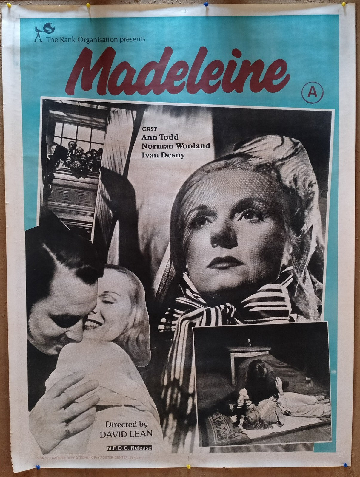 MADELINE 1952 1 sh India poster