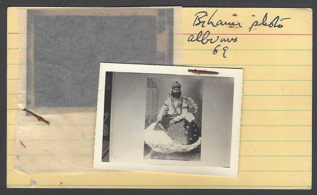 AOP India Raja Raghubir Singh of Bundi vintage negative & photograph