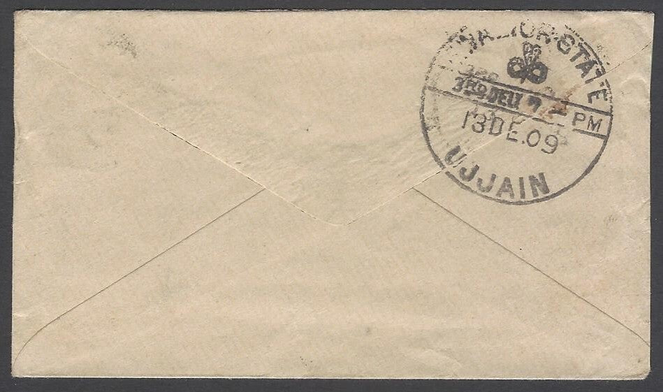 AOP India 1909 cover - postmark interest