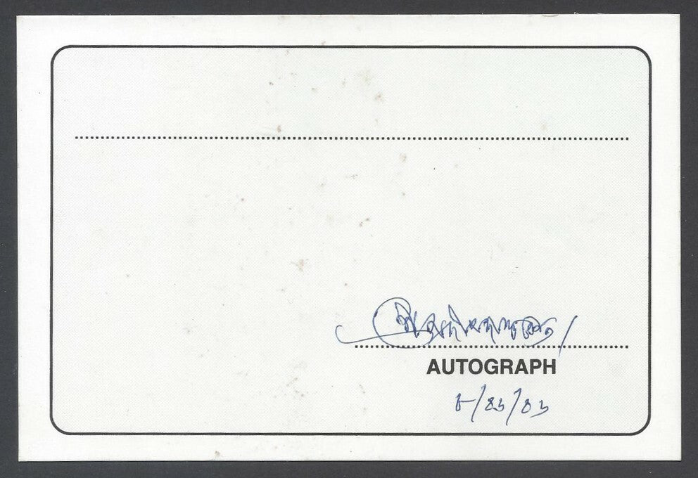AOP Pradip Dasgupta, Singer signed autograph card India