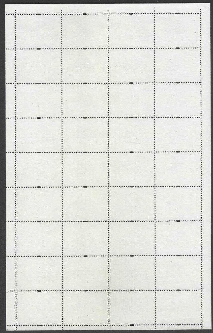 India 2001 Sun Temple Konark se-tenant sheet of 18 pairs unfolded MNH