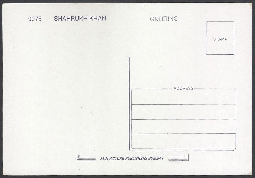 AOP India Bollywood vintage postcard - SHAH RUKH KHAN