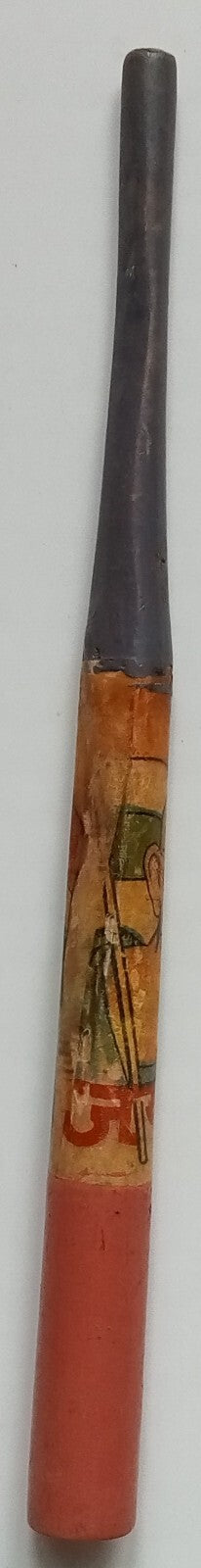 (AOP) India vintage wooden pen holder - GANDHI
