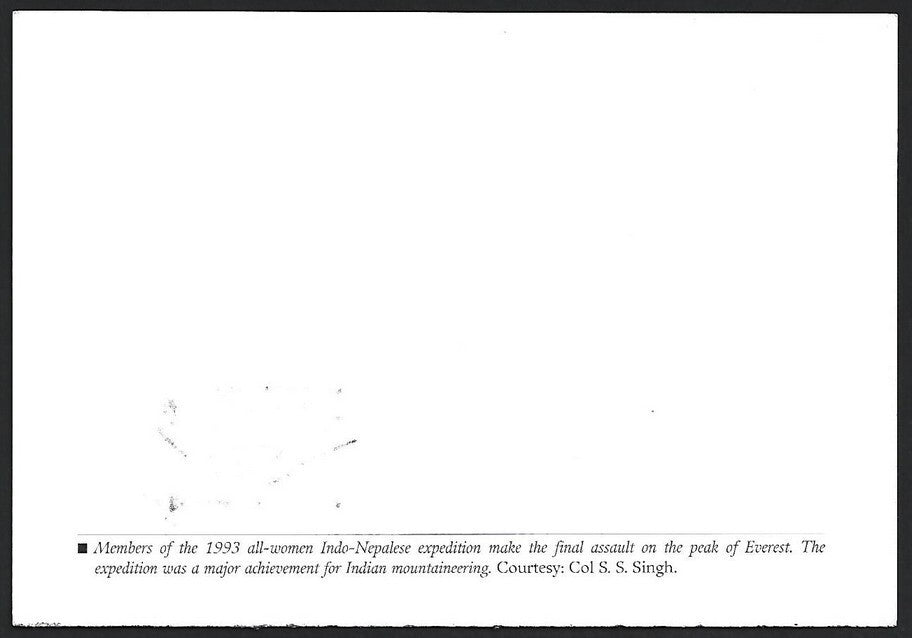 India 2003 Mount Everest maximum card