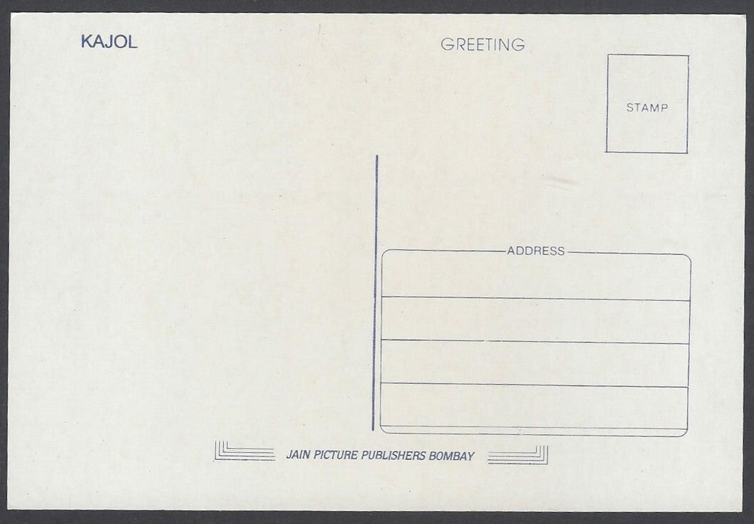 AOP India vintage Bollywood postcard KAJOL
