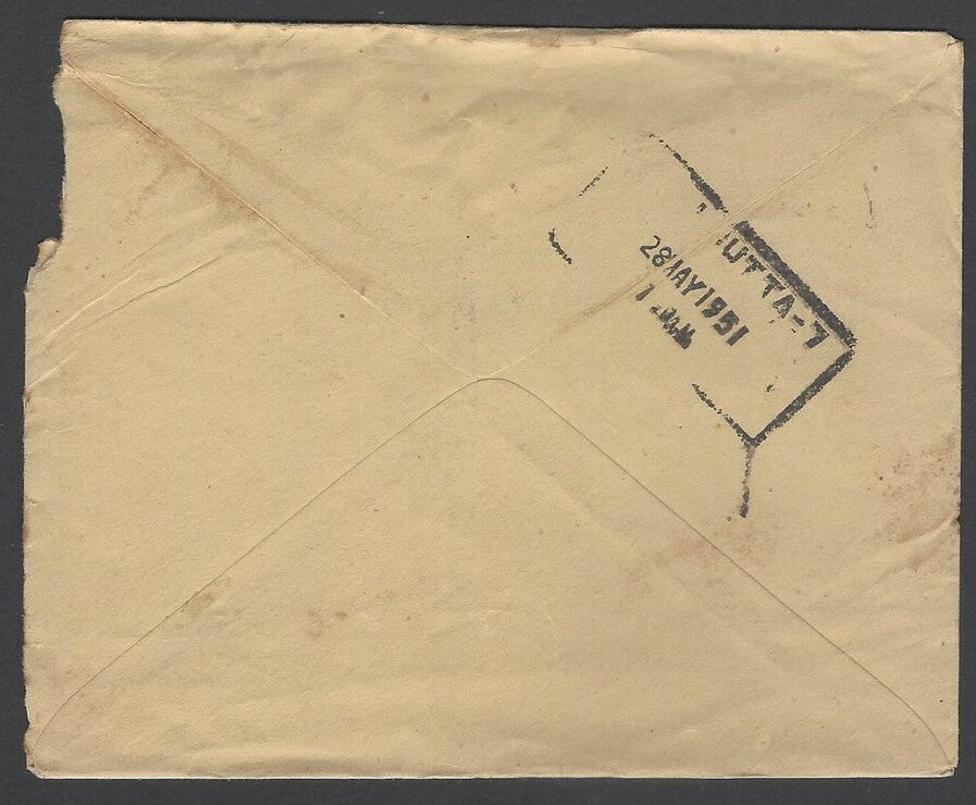 AOPIMT India 1951 SUNDAY FEE PAID cover
