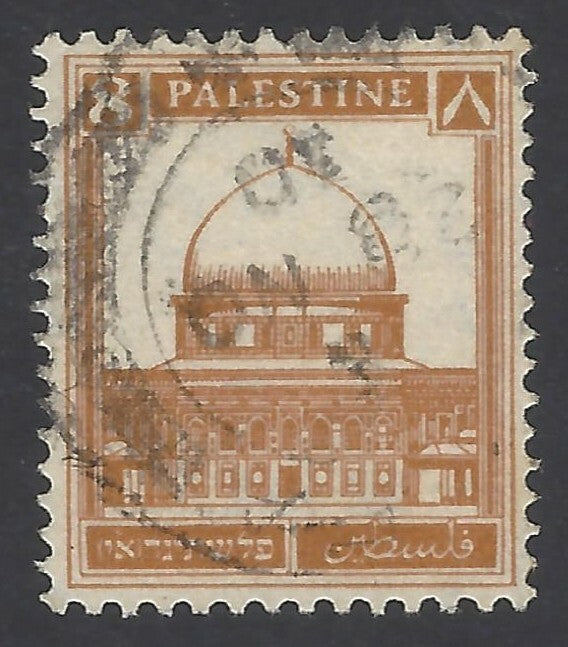 AOP India Palistine 1927-45 8m yellow brown used SG 96 £6.50