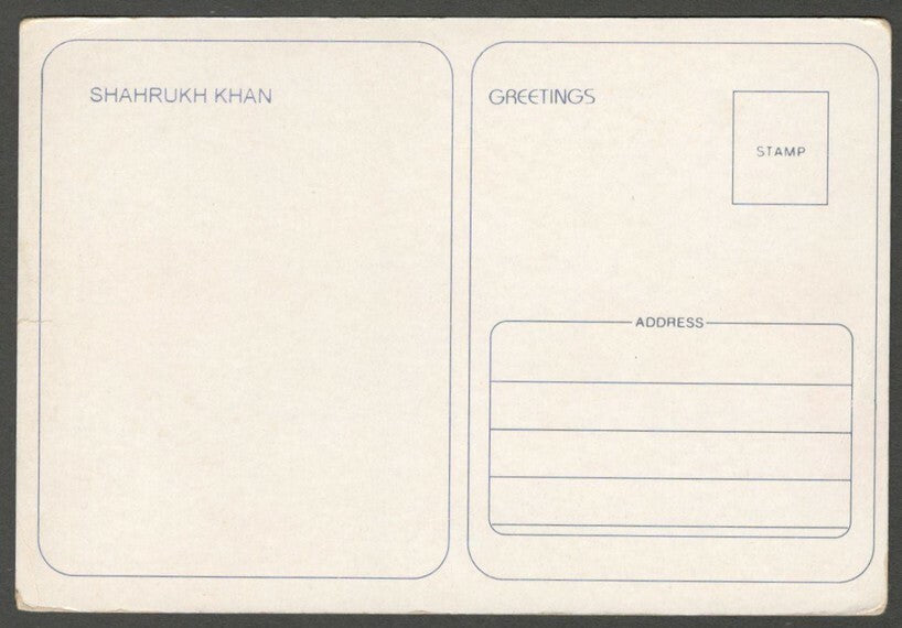 AOP India Bollywood SHAH RUKH KHAN vintage postcard