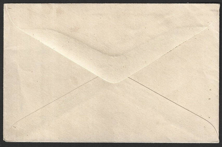 India 100p blue envelope EXTEREME DRY PRINT error