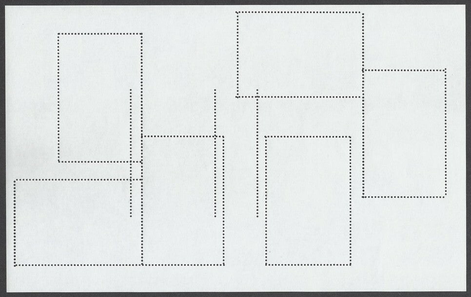 India 2007 Buddha mini sheet with a major double perforation error MNH