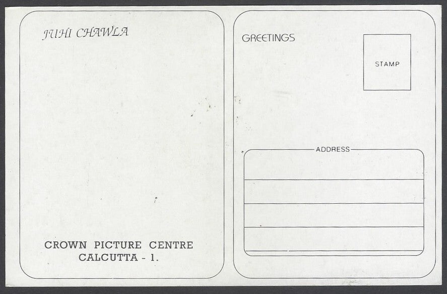 AOP India Bollywood vintage postcard JUHI CHAWLA