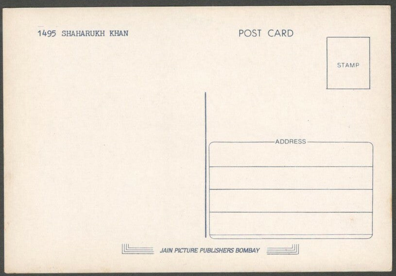 AOP India Bollywood SHAH RUKH KHAN vintage postcard