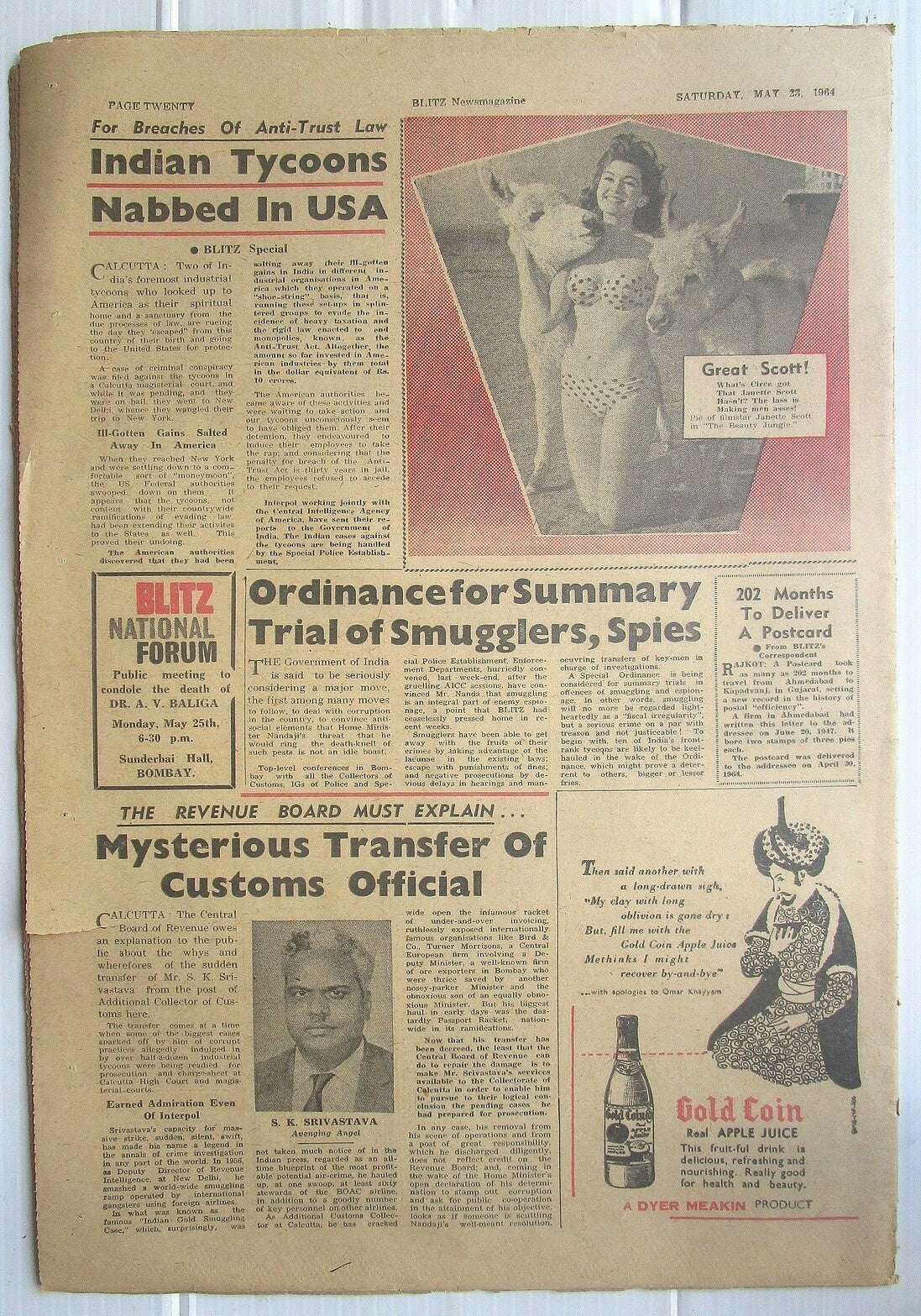 India Blitz May 1964 UPCC ELECTION MONSTER OF A FRAUD