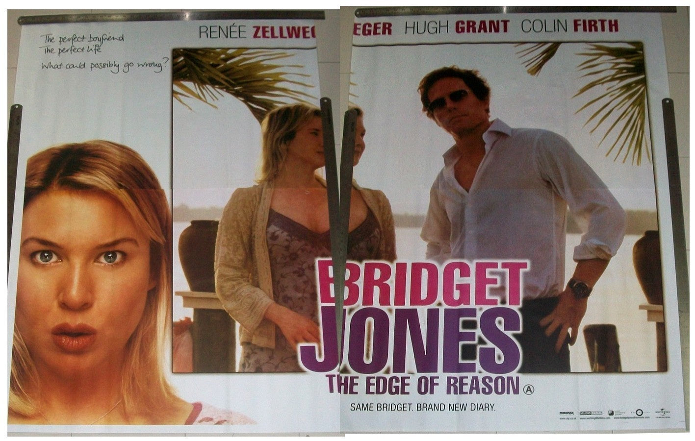 2001 Bridget Jones 4 sheet India poster in English 60" x 80"
