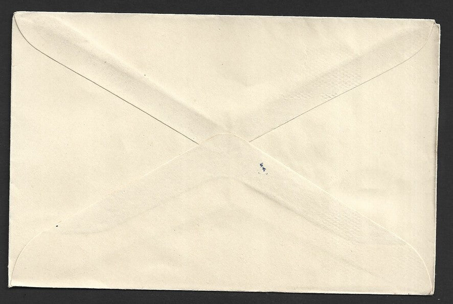 India 25p envelope ALBINO error