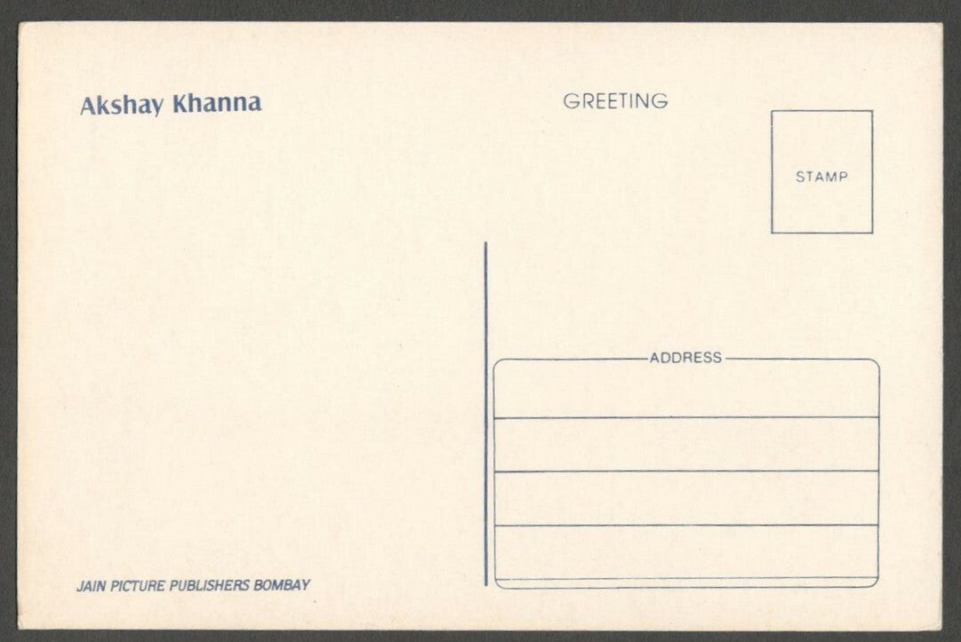 AOP India Bollywood postcard AKSHAY KHANNA