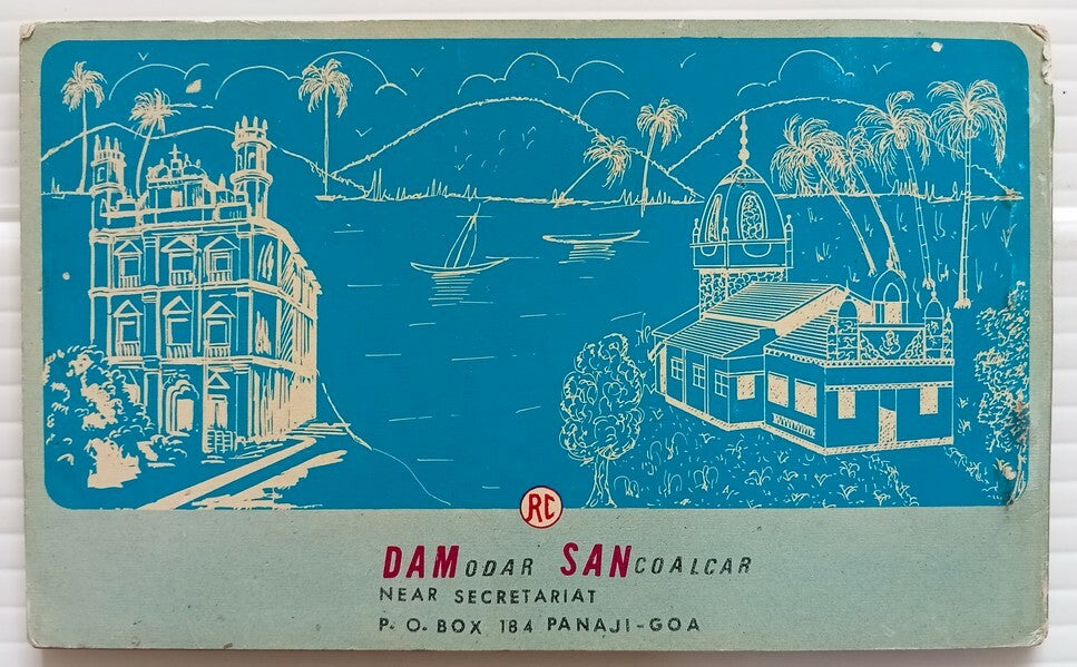 AOP India DAMSAN GOA vintage souvenir booklet of 10 postcards