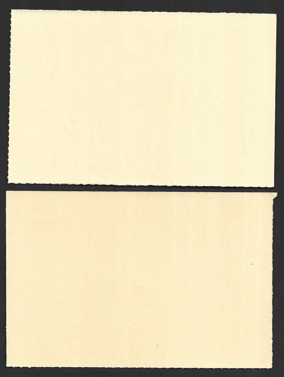 India 25p Meghdoot Gandhi postal stationery card DRY PRINT error