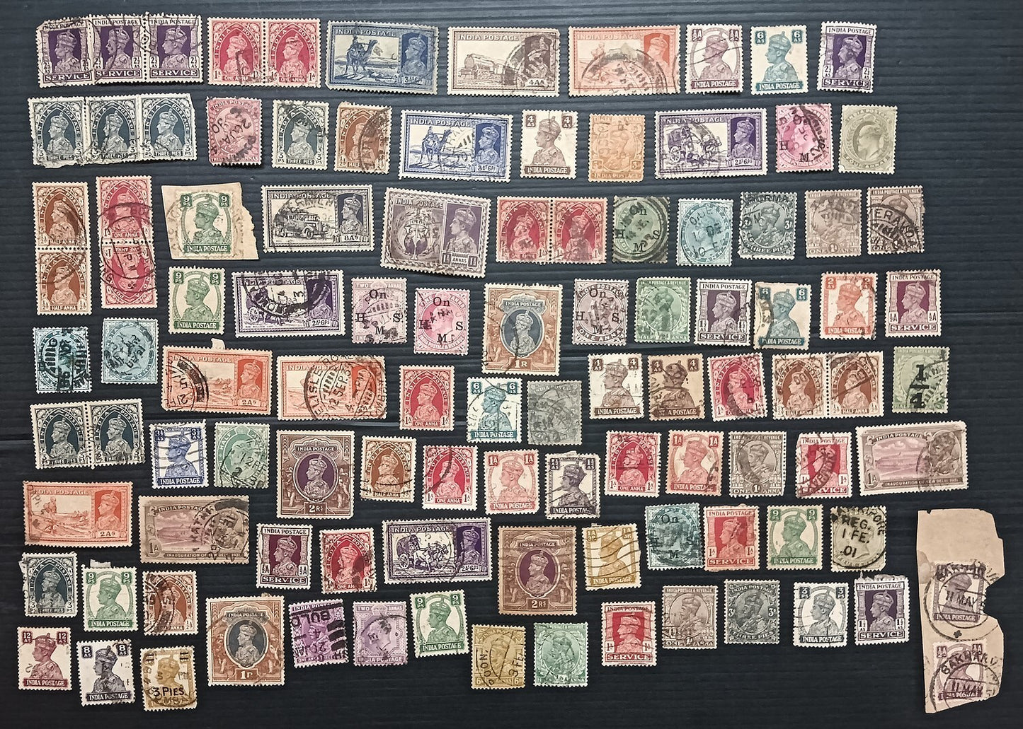 India pre 1947 on & off paper accumulation (100+ stamps)
