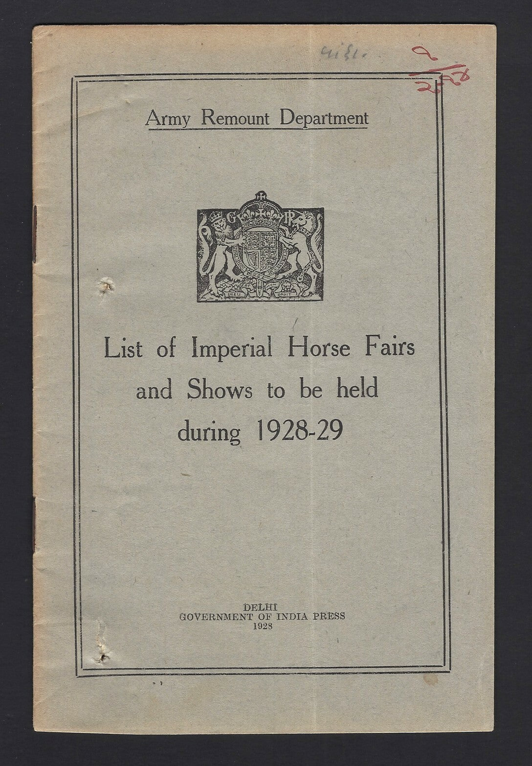 India Imperial Horse Shows & Fair 1925-9 (3 books)