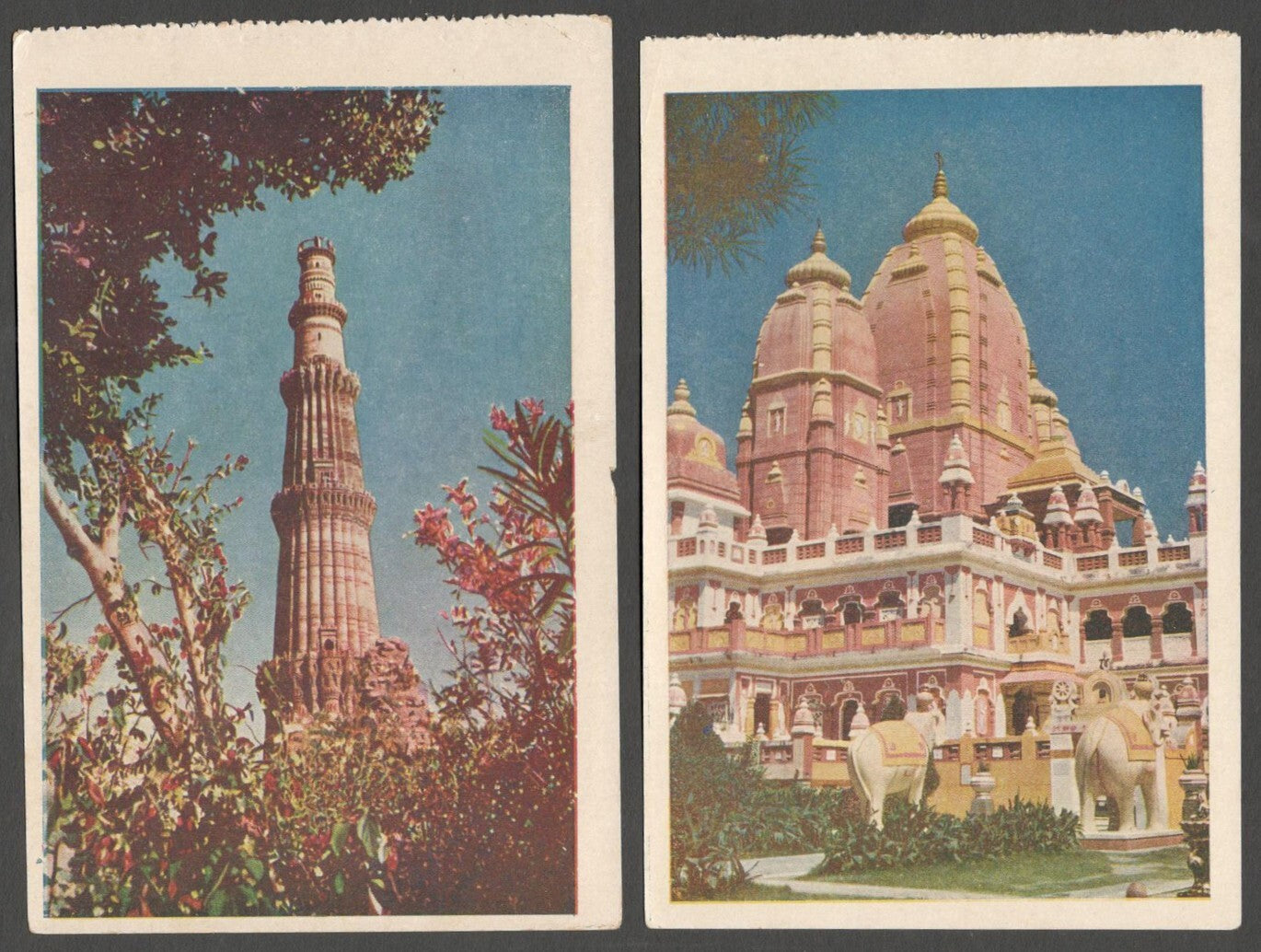 AOP India DELHI vintage postcards (9)