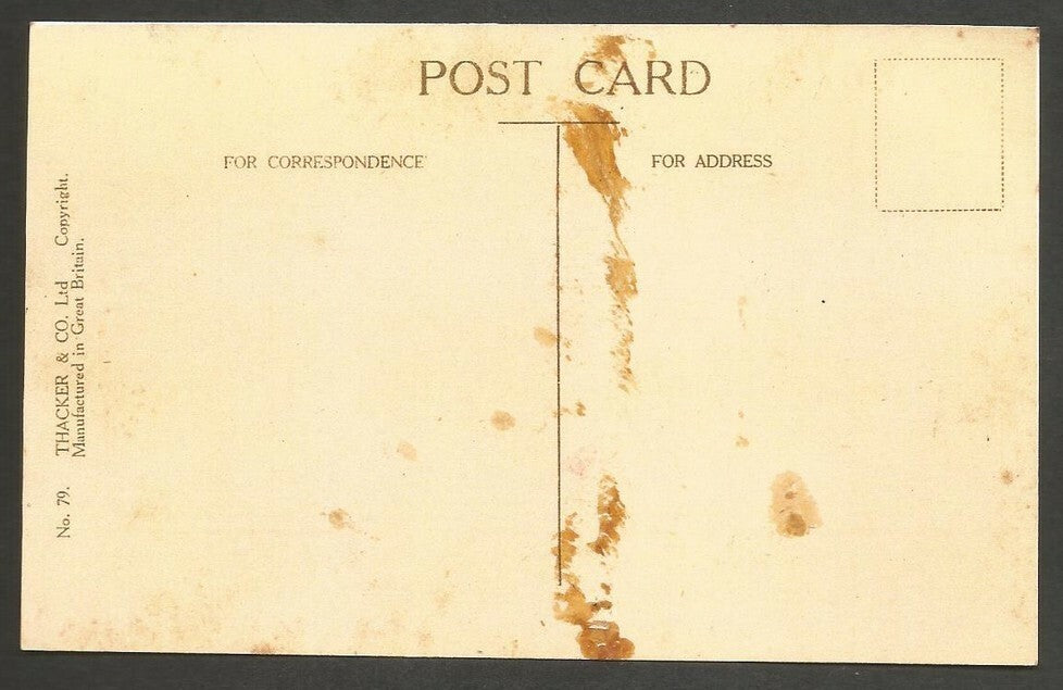 India vintage postcard PROFESSIONAL BEGGARS