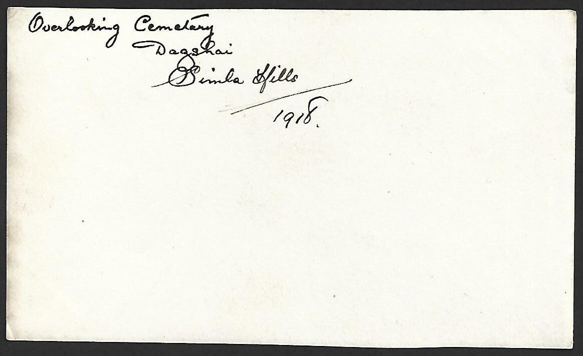 India 1918 Simla Hills photo 8x14 cm