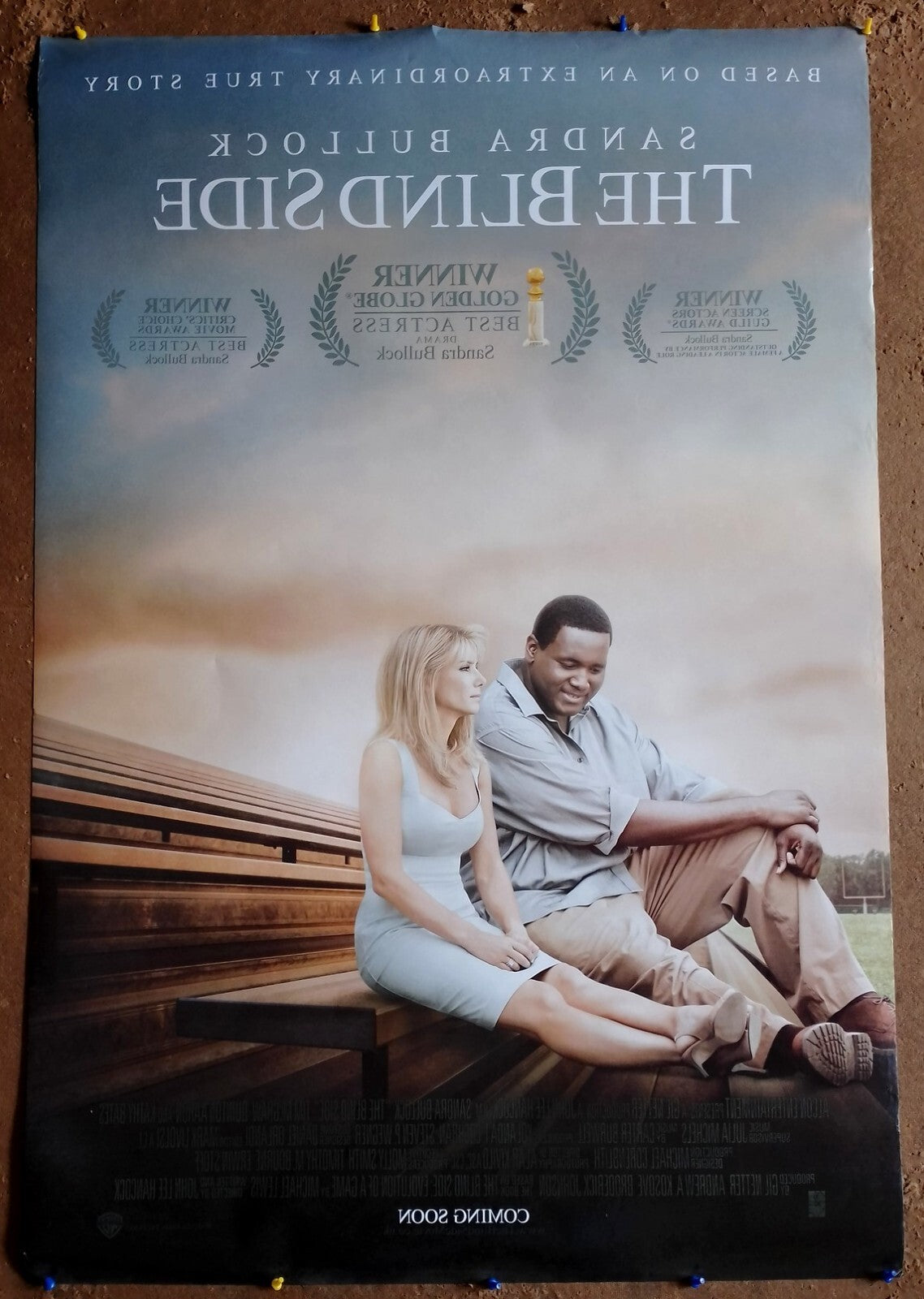 2009 The Blind Side 1 sheet India poster (2 side printed) Sandra Bullock