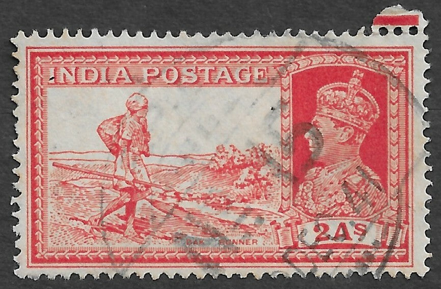 70 India KGVI King George VI 2a Dak Runner canc FPO 15 DEC 41 (see Proud)