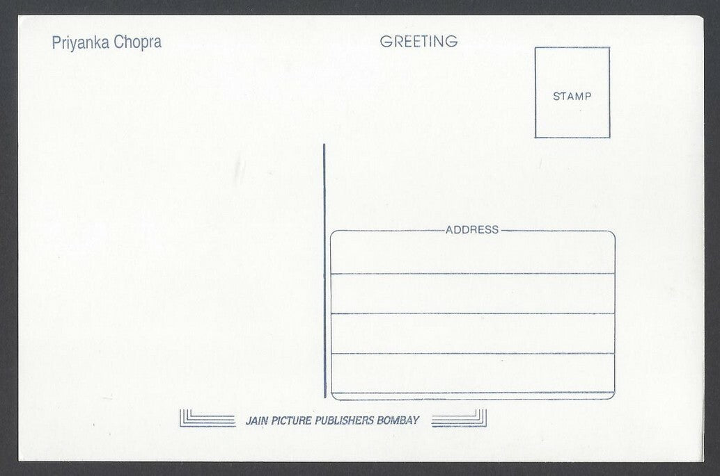 AOP Bollywood vintage postcard PRIYANKA CHOPRA