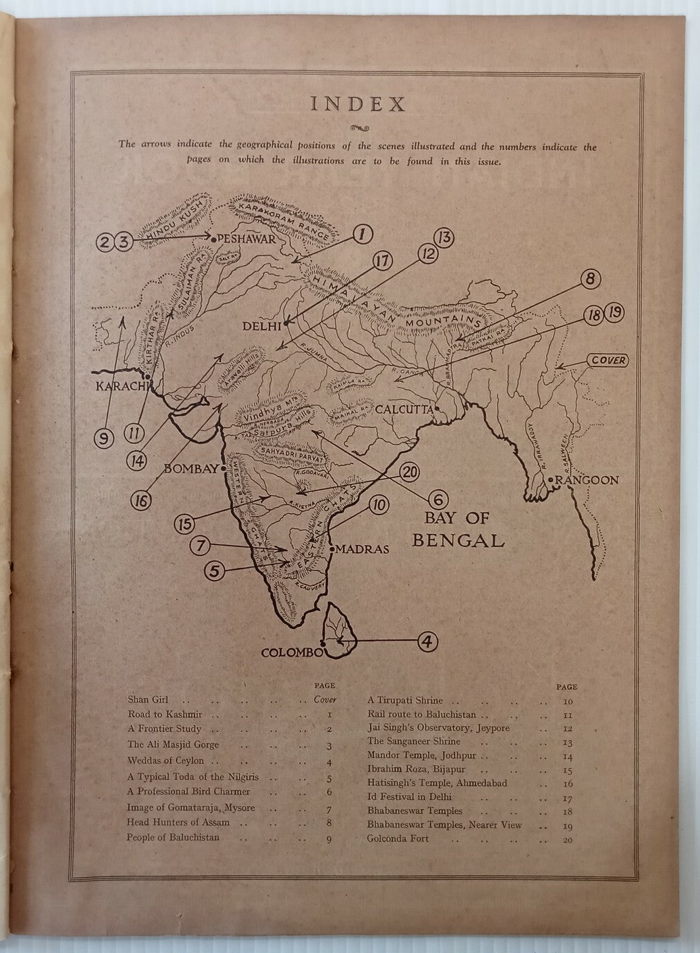 INDIAN PICTORAL EDUCATION 1929.30 Vol.1 No.5 Tribals, Shan Girl, Burma, GM