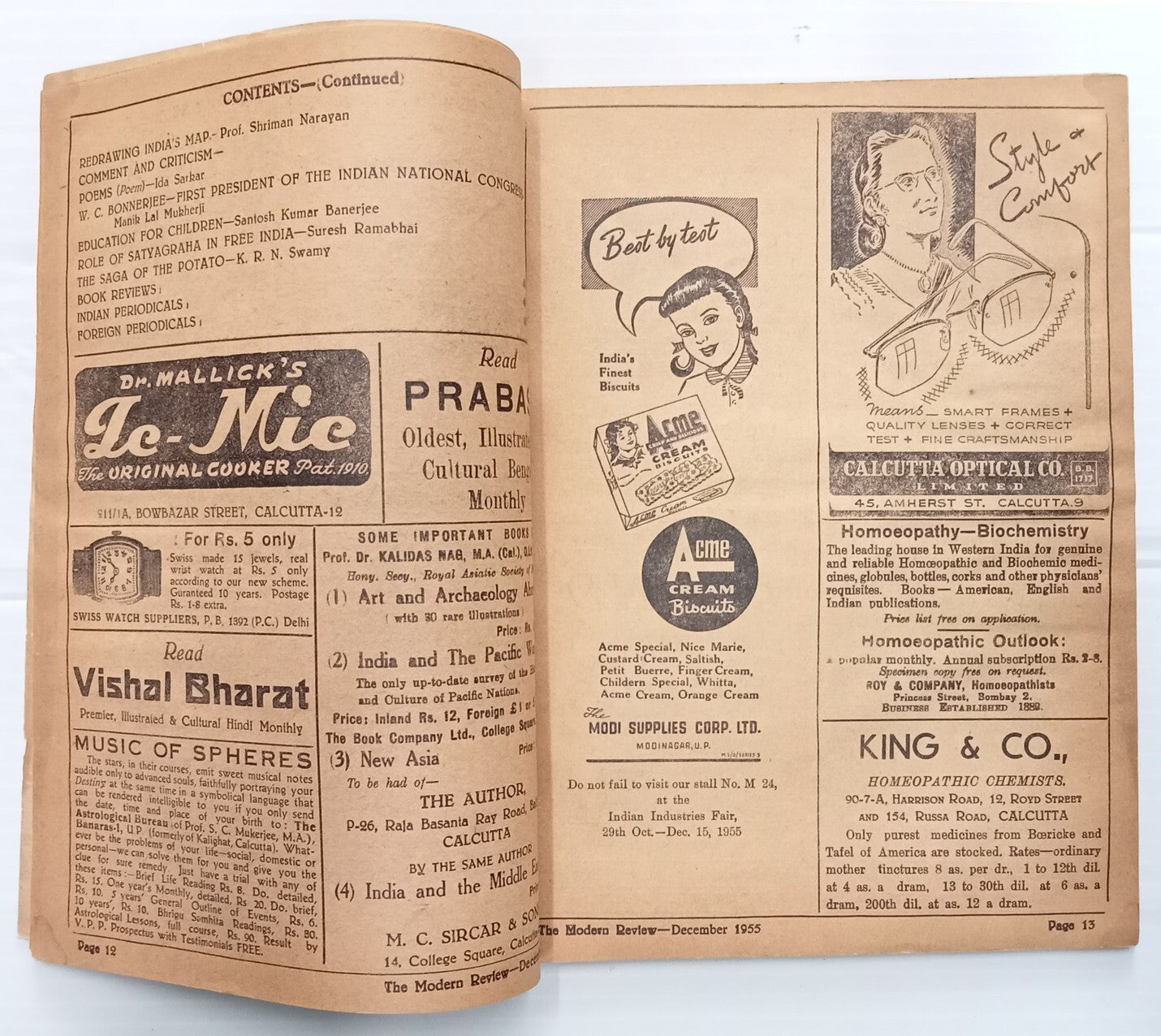 AOP India MODERN REVIEW Dec 1955 China and Asian Stability