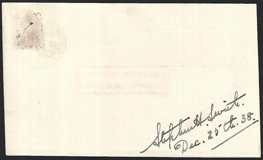 India ROCKET POST 1938 Carried by XMas Relief Rocket MARTHA PAGANINI
