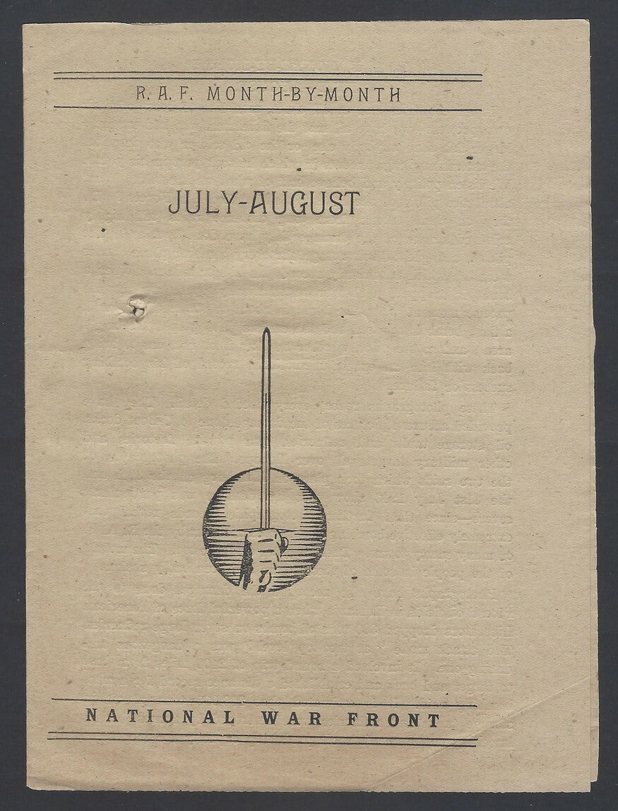 AOP India WW2 propaganda July-August pamphlet