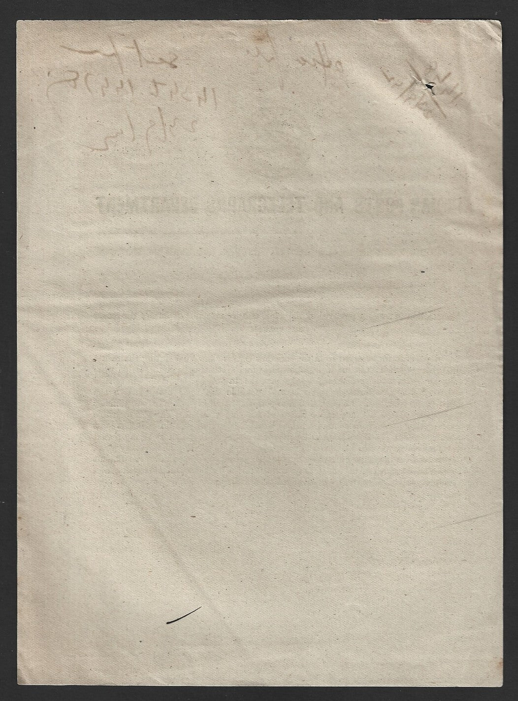 India POSTAL CIRCULAR No. 25 12th Sep. 1942 Recent Disturbances